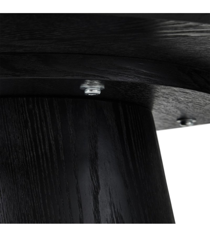 Tango sofabord, rund - sort egefinér (60)