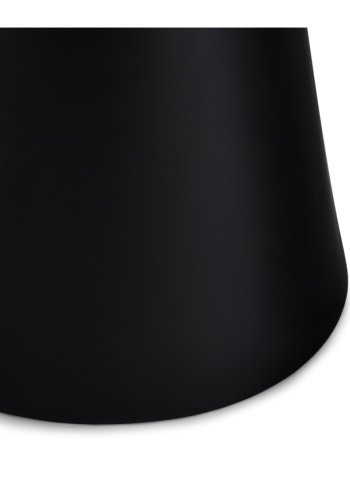 Tango sofabord, rund - antracitgr marmorlook melamin og sort finér (60)