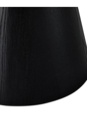 Tango sofabord, rund - sort egefinér (80)