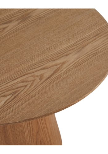 Tango Couchtisch, rund – natürliches Eichenfurnier (80)