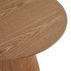 Tango Couchtisch, rund – natürliches Eichenfurnier (80)