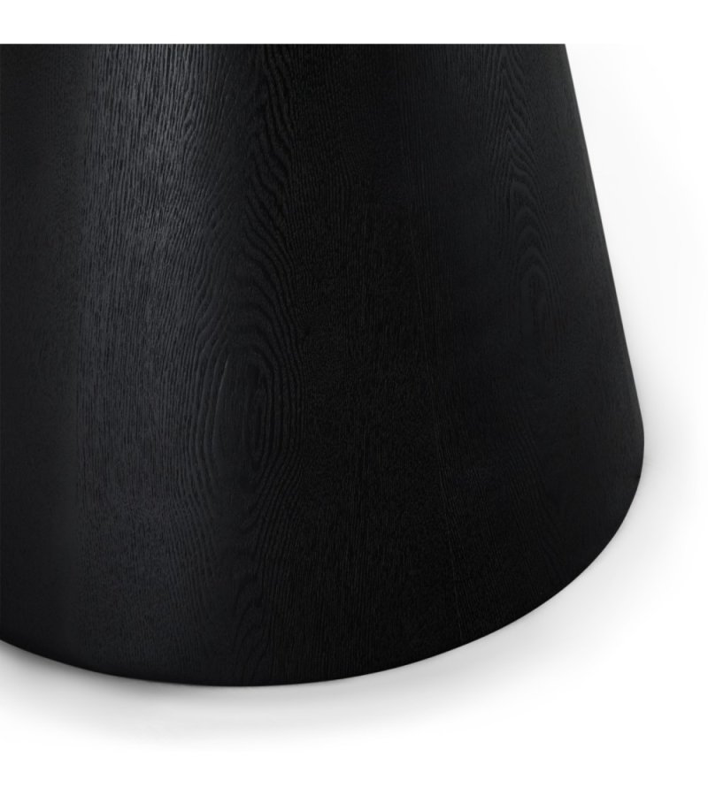 Tango spisebord, rund - sort egefinér (120)