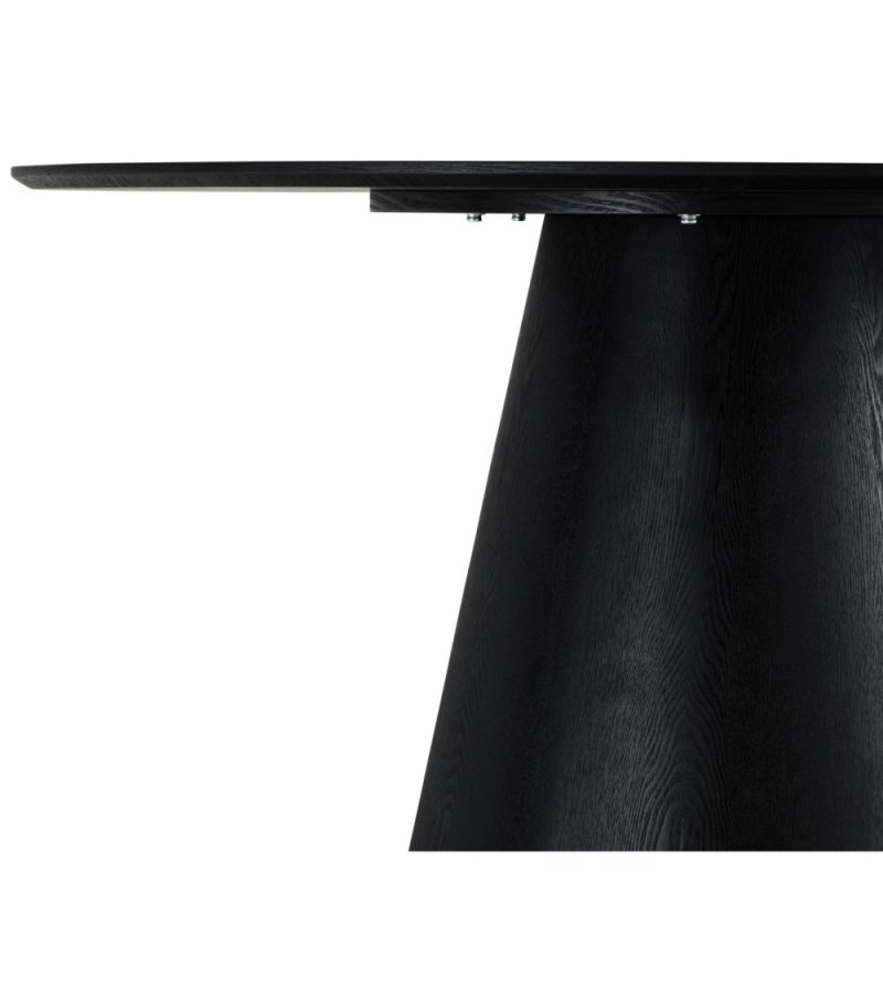 Tango spisebord, rund - sort egefinér (120)