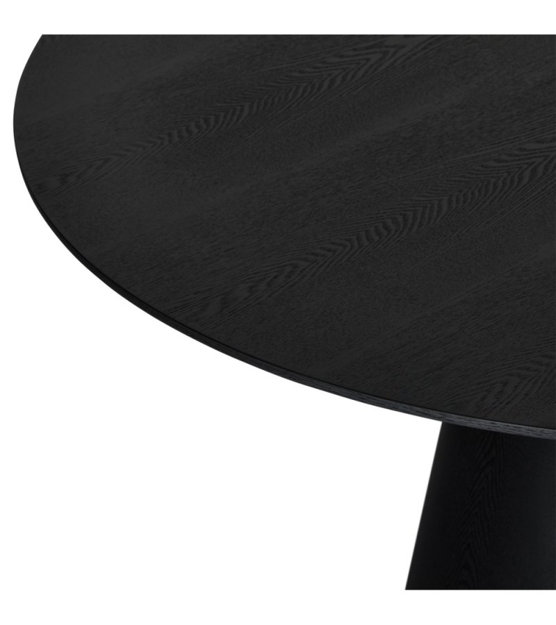Tango spisebord, rund - sort egefinér (120)