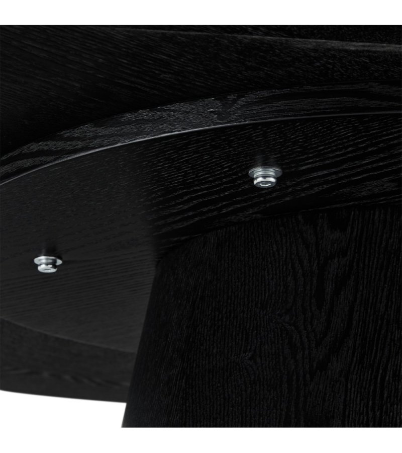 Tango spisebord, rund - sort egefinér (120)