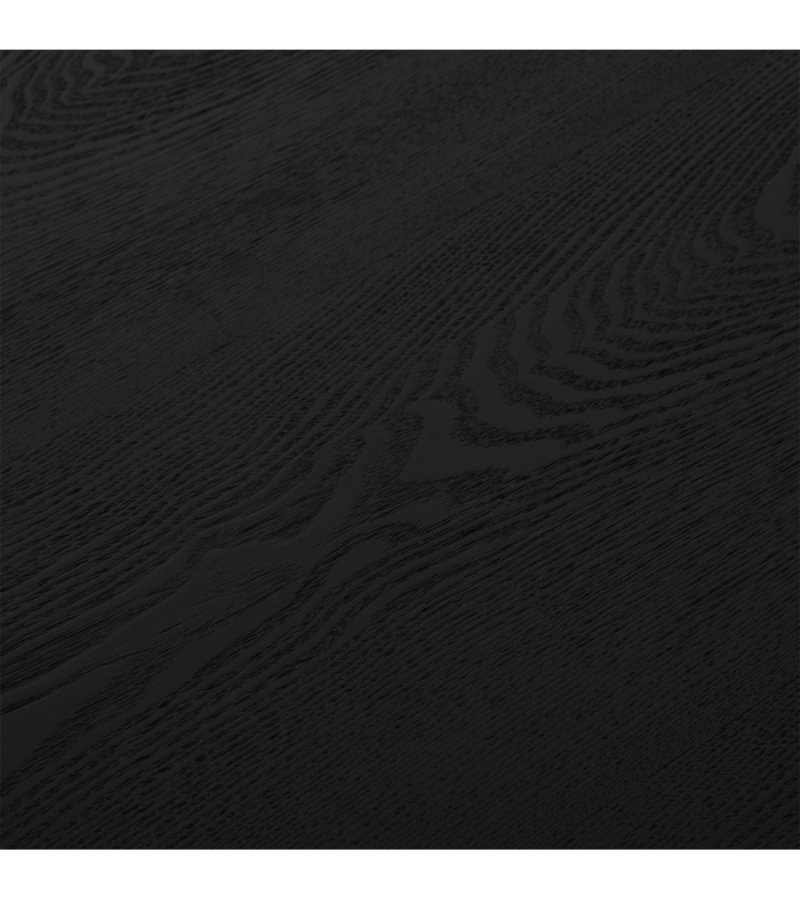 Tango spisebord, oval - sort egefinér (90x160)