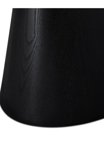 Tango spisebord, oval - sort egefinér (90x160)