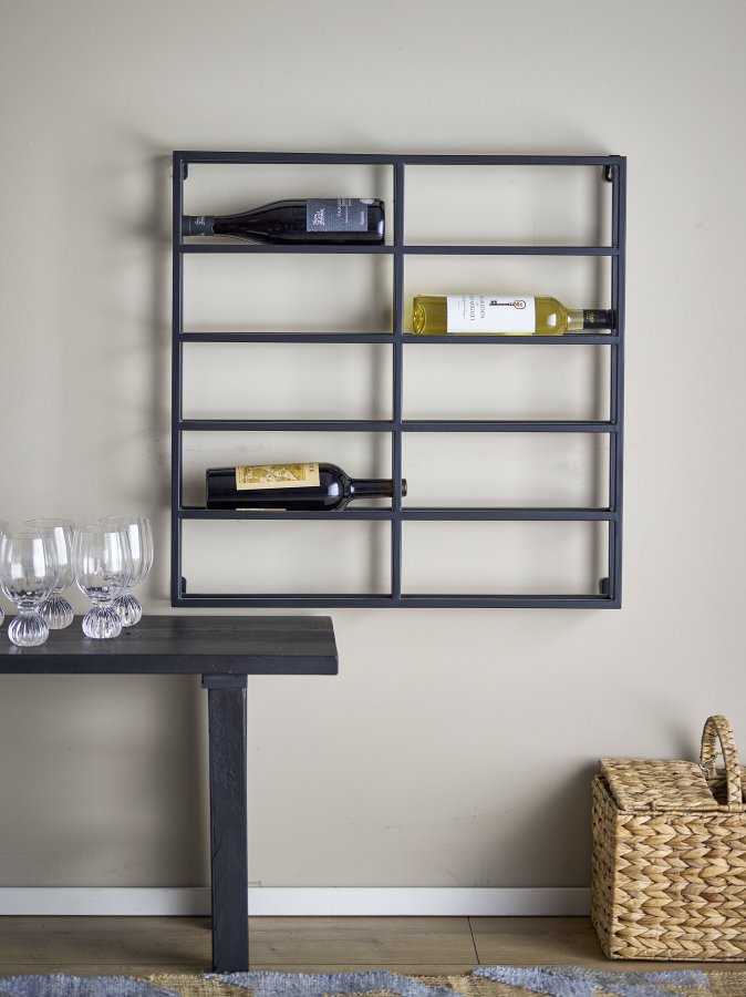 BLOOMINGVILLE Magne vinstativ, svart, metall