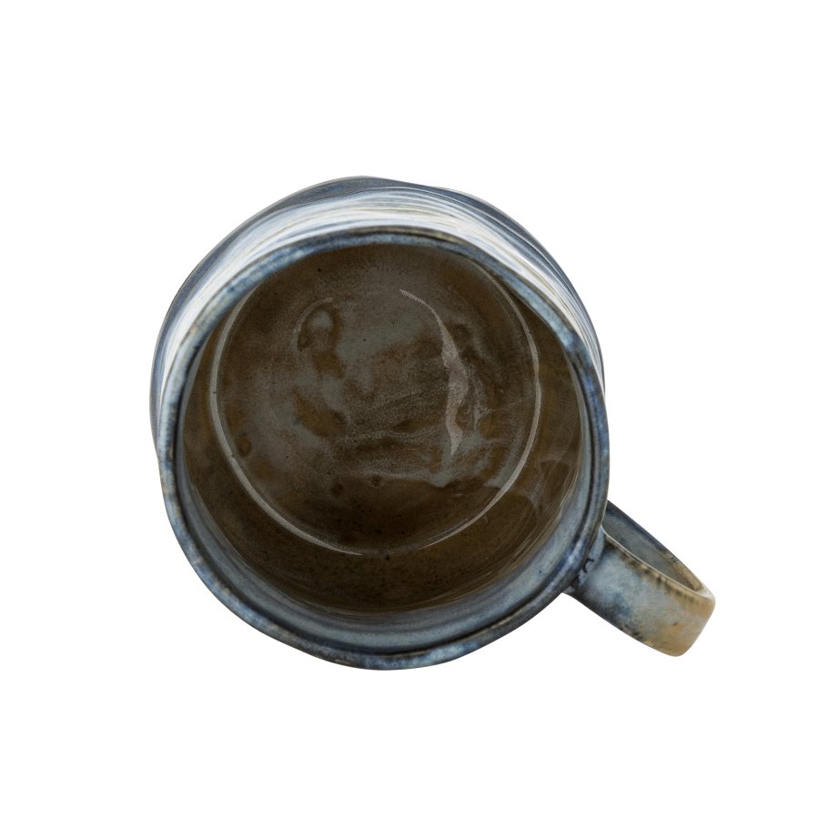 BLOOMINGVILLE Deana Tasse, Blau, Steingut (D8,5xH9 cm, 4er-Set)