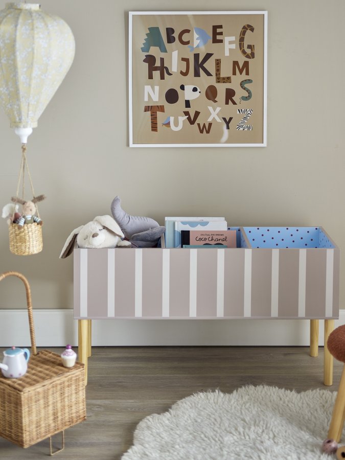 BLOOMINGVILLE MINI Salam Bücherregal, Braun, FSC®100%, MDF (L90xH50xB30 cm)