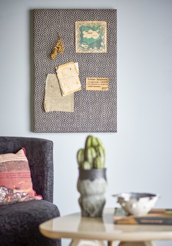 BLOOMINGVILLE Rivalta Pinnwand, Schwarz, MDF (L48xH71xB4 cm)