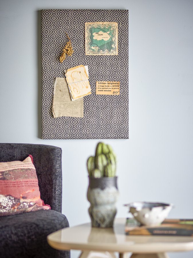 BLOOMINGVILLE Rivalta Pinnwand, Schwarz, MDF (L48xH71xB4 cm)