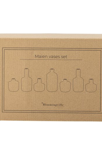 BLOOMINGVILLE Maien Vase, Brun, Steinty