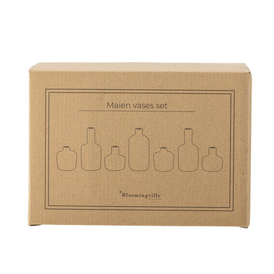 BLOOMINGVILLE Maien Vase, Brun, Steinty