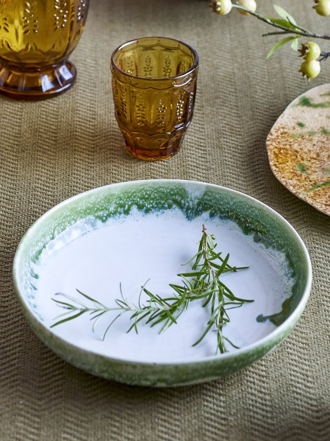 CREATIVE COLLECTION Prim serveringsfat, grnn, steinty