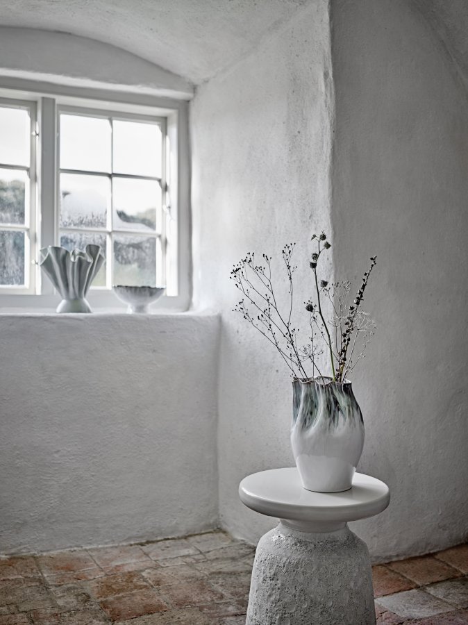 BLOOMINGVILLE Nisha vase - grn stentj (H:30)