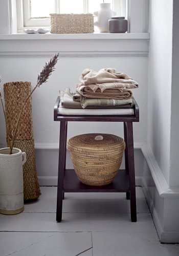 BLOOMINGVILLE Noi Korb, mit Deckel - natürliche Wasserhyazinthe (2er-Set)