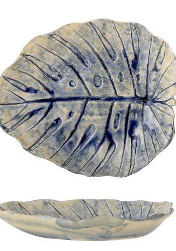 CREATIVE COLLECTION Rowan serveringsfat, bl, steinty