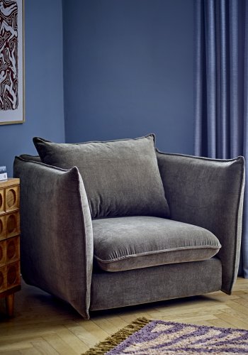 BLOOMINGVILLE Austin lenestol, m. armlener - grnn resirkulert polyester og sort nylon