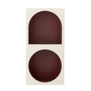 BLOOMINGVILLE Graphia vgreol, rektangulr - hvid og mrkerd MDF (L30xH60xB24)