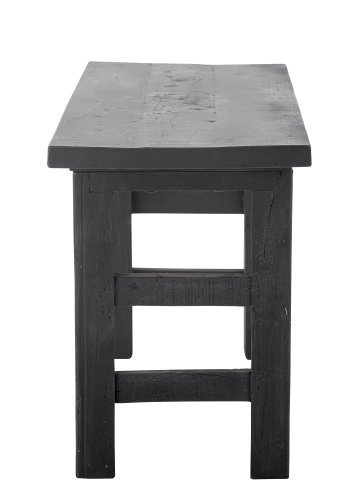 BLOOMINGVILLE Riber Bank, rechteckig – schwarzes Altholz (102x32)