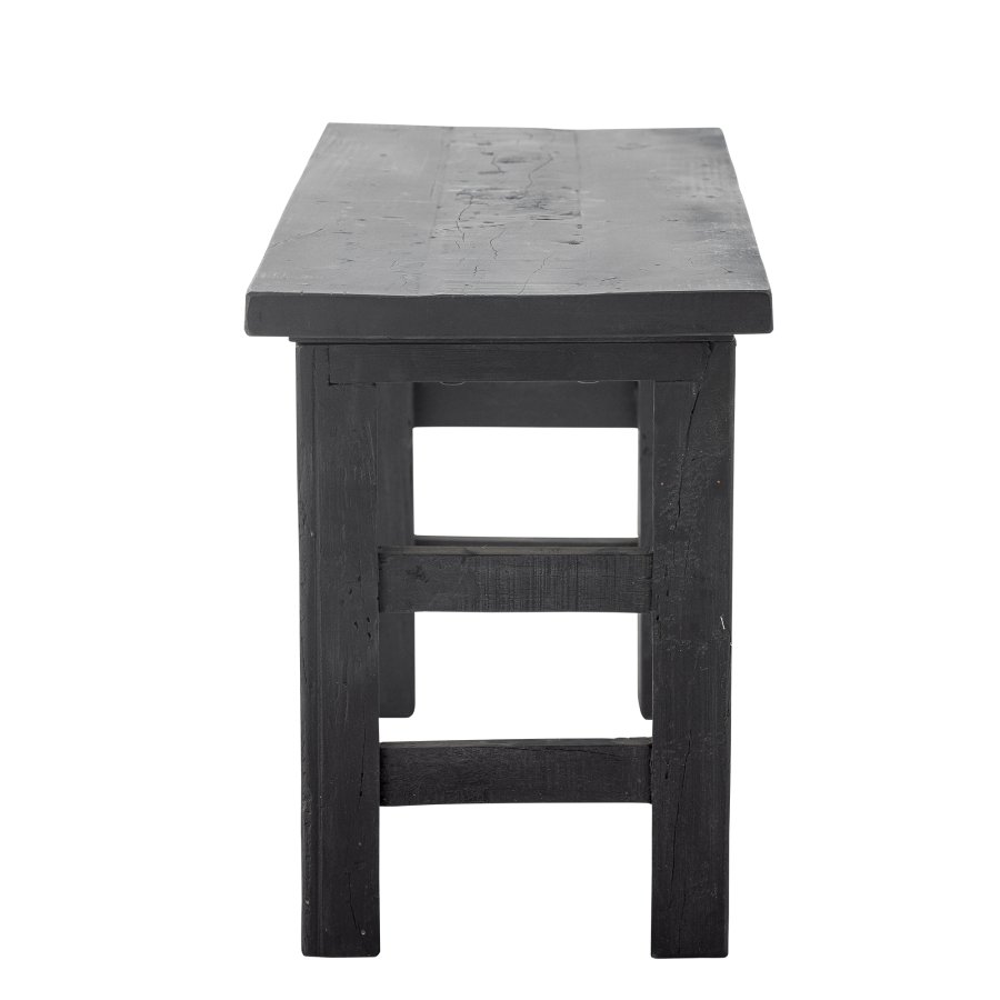 BLOOMINGVILLE Riber Bank, rechteckig – schwarzes Altholz (102x32)