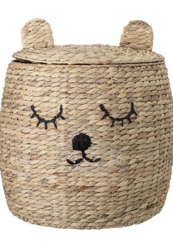 BLOOMINGVILLE MINI Dolma Kurv m/Lg, Natur, Vandhyacint, D42xH50 cm