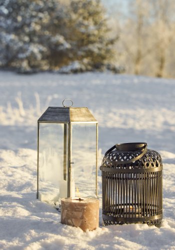 BLOOMINGVILLE Terrazzo-lys, brunt, parafin