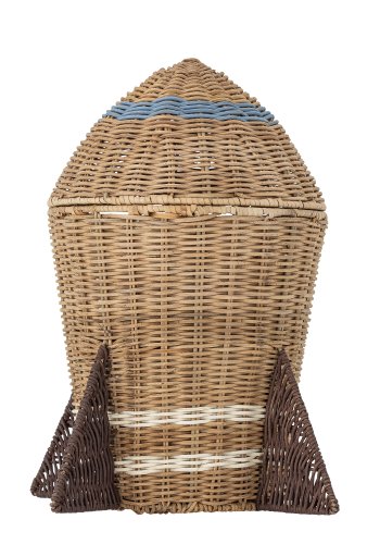 BLOOMINGVILLE MINI Space Basket mit Deckel, Natur, Rattan (T31xH35 cm)