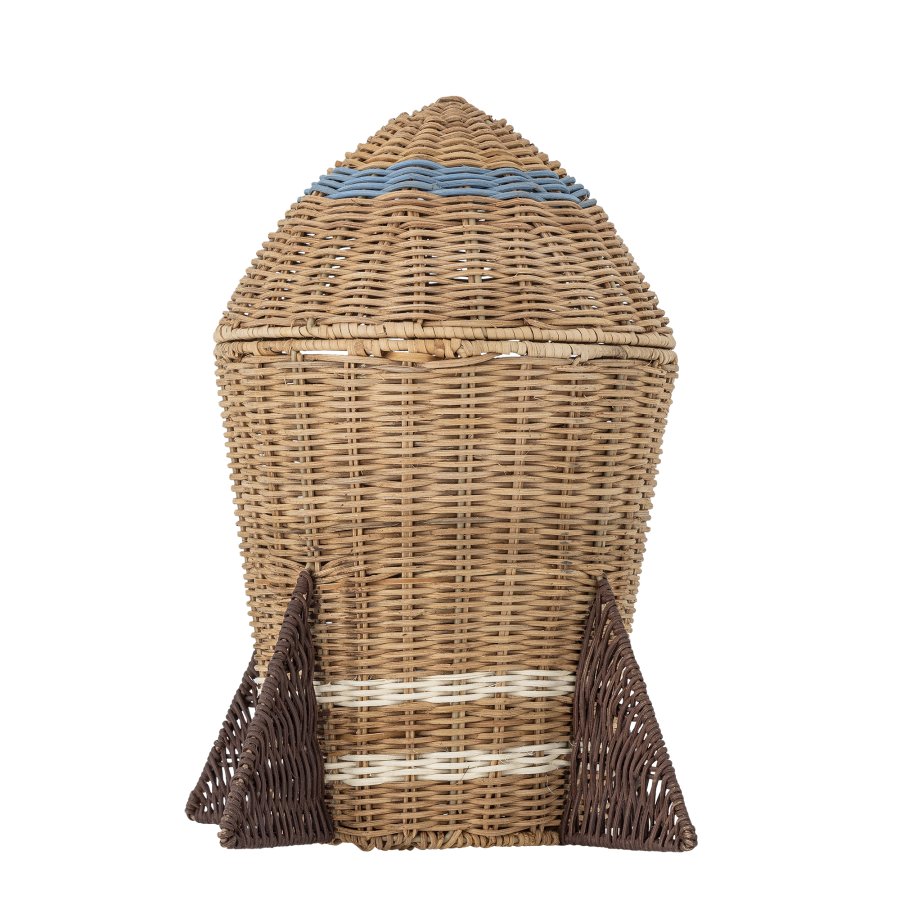 BLOOMINGVILLE MINI Space Basket mit Deckel, Natur, Rattan (T31xH35 cm)