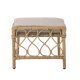 BLOOMINGVILLE Belluce Outdoor Loungesessel, mit Hocker, Armlehnen und Kissen – natürliches Polyrattan