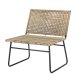 BLOOMINGVILLE Vallone Outdoor-Loungesessel - natürliches Polyrattan und Metall