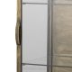 BLOOMINGVILLE Saone Schrank, Messing, gehärtetes Glas (L45xH110xB40 cm)