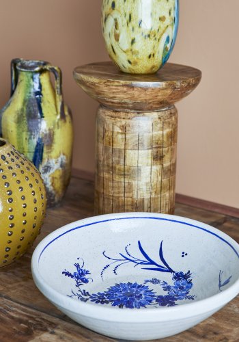 CREATIVE COLLECTION Aleni-Schale, Blau, Terrakotta