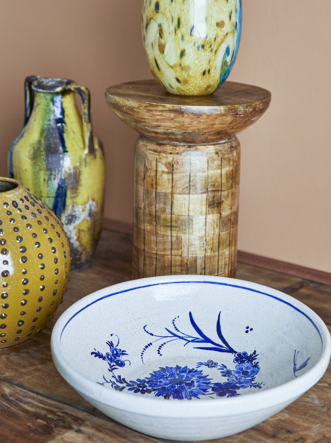 CREATIVE COLLECTION Aleni-Schale, Blau, Terrakotta