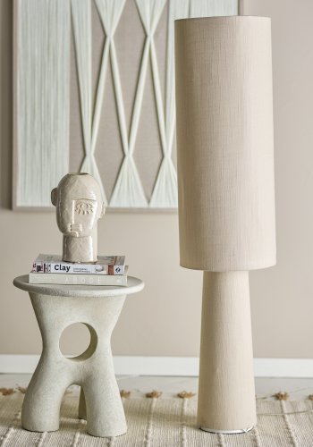 BLOOMINGVILLE Emmie gulvlampe - naturlig lin