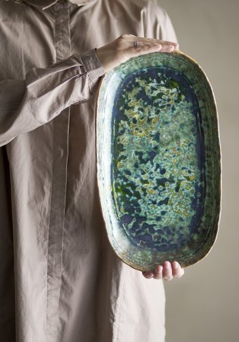 BLOOMINGVILLE Milani serveringsfat, grnn, steinty