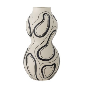 BLOOMINGVILLE Nicola vase - sort stentj