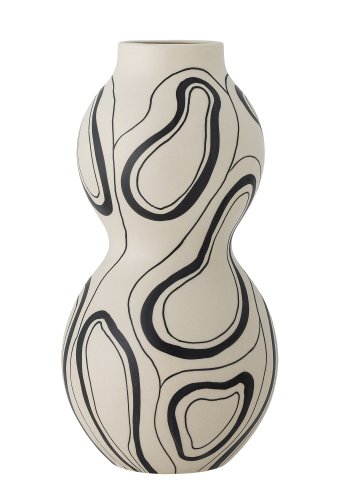 BLOOMINGVILLE Nicola vase - svart steinty
