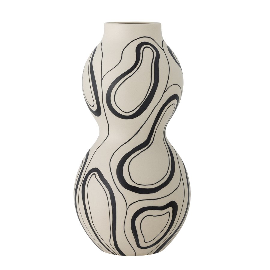 BLOOMINGVILLE Nicola vase - svart steinty