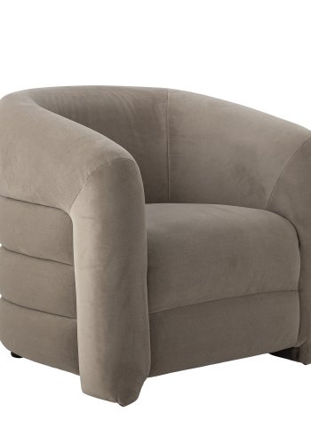 BLOOMINGVILLE Joel loungestol, m. armln - gr polyester (L78xH76xB78)