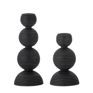 BLOOMINGVILLE Kipp lysestage - sort fyrretr (st af 2)