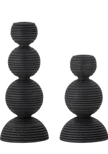 BLOOMINGVILLE Kipp lysestage - sort fyrretr (st af 2)