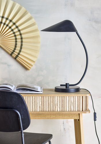BLOOMINGVILLE Nisella Bordlampe, Sort, Metal (L34xH50xB24 cm)
