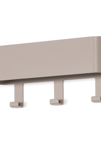 SPINDER DESIGN Dax Play 3 klesstativ, m. 3 kroker og hylle - silkeaktig taupe stl