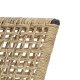 BLOOMINGVILLE Vallone Outdoor-Loungesessel - natürliches Polyrattan und Metall