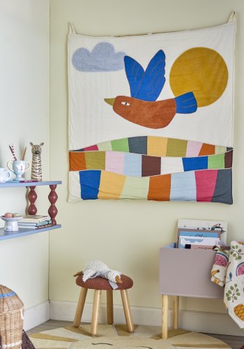 BLOOMINGVILLE MINI Colorine Vggdekoration, Natur, Bomull (L101xB101 cm)