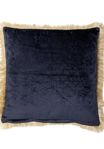 BLOOMINGVILLE Eydis Kissen, Blau, Viskose (L45xB45 cm)