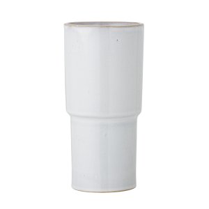 BLOOMINGVILLE Marji vase - hvid stentj (H:24)