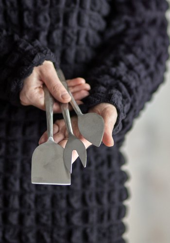 BLOOMINGVILLE Kinnie ostesett, slv, rustfritt stl